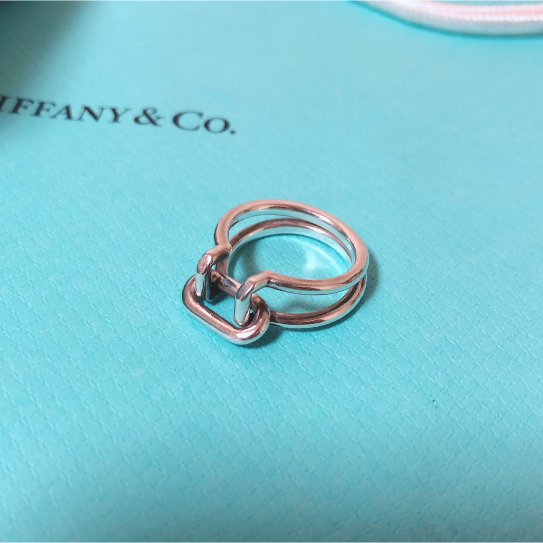 Tiffany & Co.(ティファニー)のハードウェア 2ロウ リング ティファニー スターリングシルバー レディースのアクセサリー(リング(指輪))の商品写真