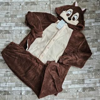 ディズニー(Disney)の新品*チップ*なりきり*上下セット*コスプレ*着ぐるみ*モコ*部屋着*パジャマ(ルームウェア)