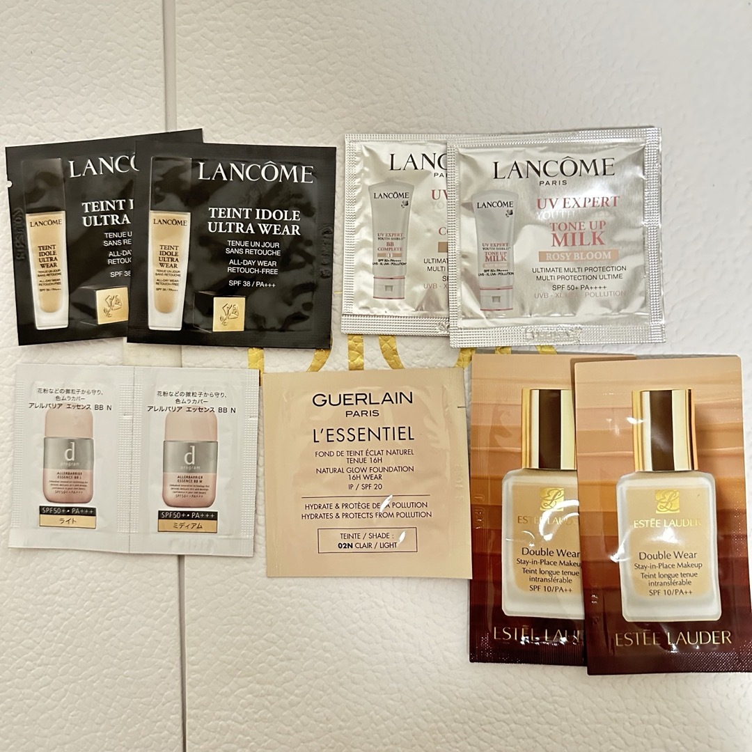 LANCOME(ランコム)のサンプル9点、試供品、ランコム、エスティローダー、ゲラン、dプログラム、デパコス コスメ/美容のキット/セット(サンプル/トライアルキット)の商品写真