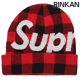 シュプリーム(Supreme)のシュプリーム  Big Logo Beanie チェック柄ロゴビーニーキャップ メンズ(ニット帽/ビーニー)