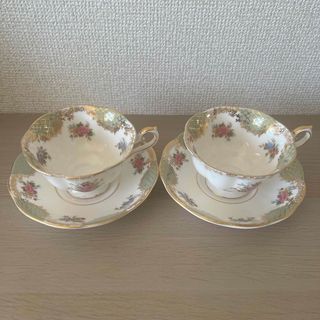 ロイヤルアルバート(ROYAL ALBERT)のROYAL ALBERT カップ&ソーサー　2客(グラス/カップ)