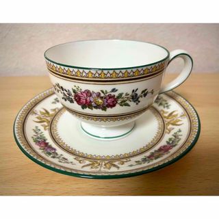 ウェッジウッド(WEDGWOOD)のウェッジウッド  W642 コロンビアエナメル　イエローボーダー　ほぼ未使用品(食器)