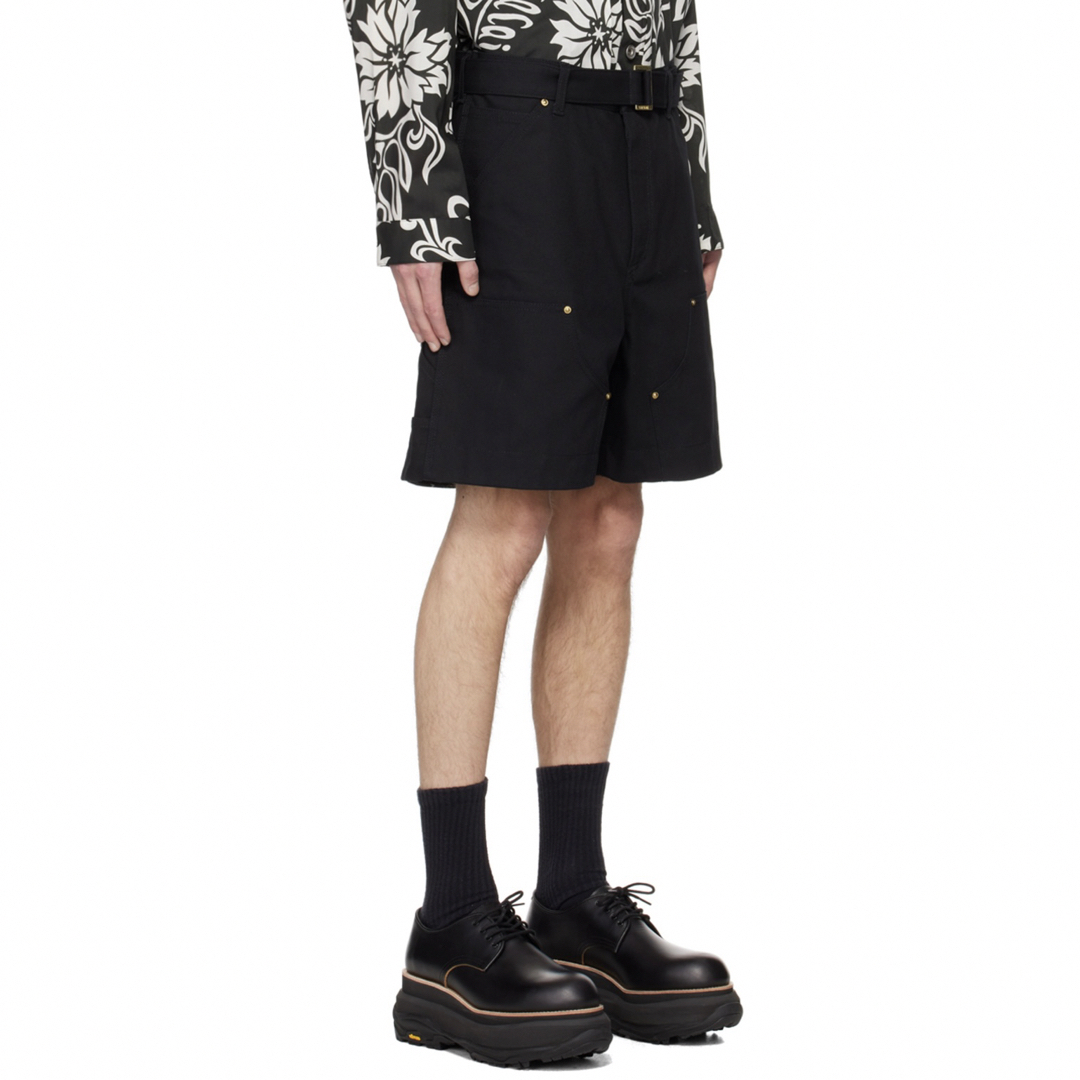 sacai×carhartt Duck shorts サイズ3 ブラック