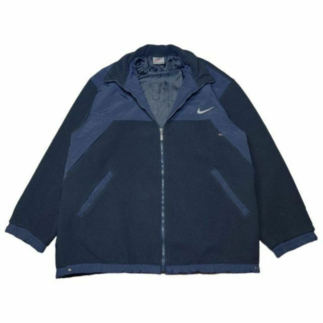 90s NIKE フリースジャケット ビッグスウォシュ刺繍 古着 ナイキ 90s NIKE フリースジャケット ビッグスウォシュ刺繍 古着 ナイキ
