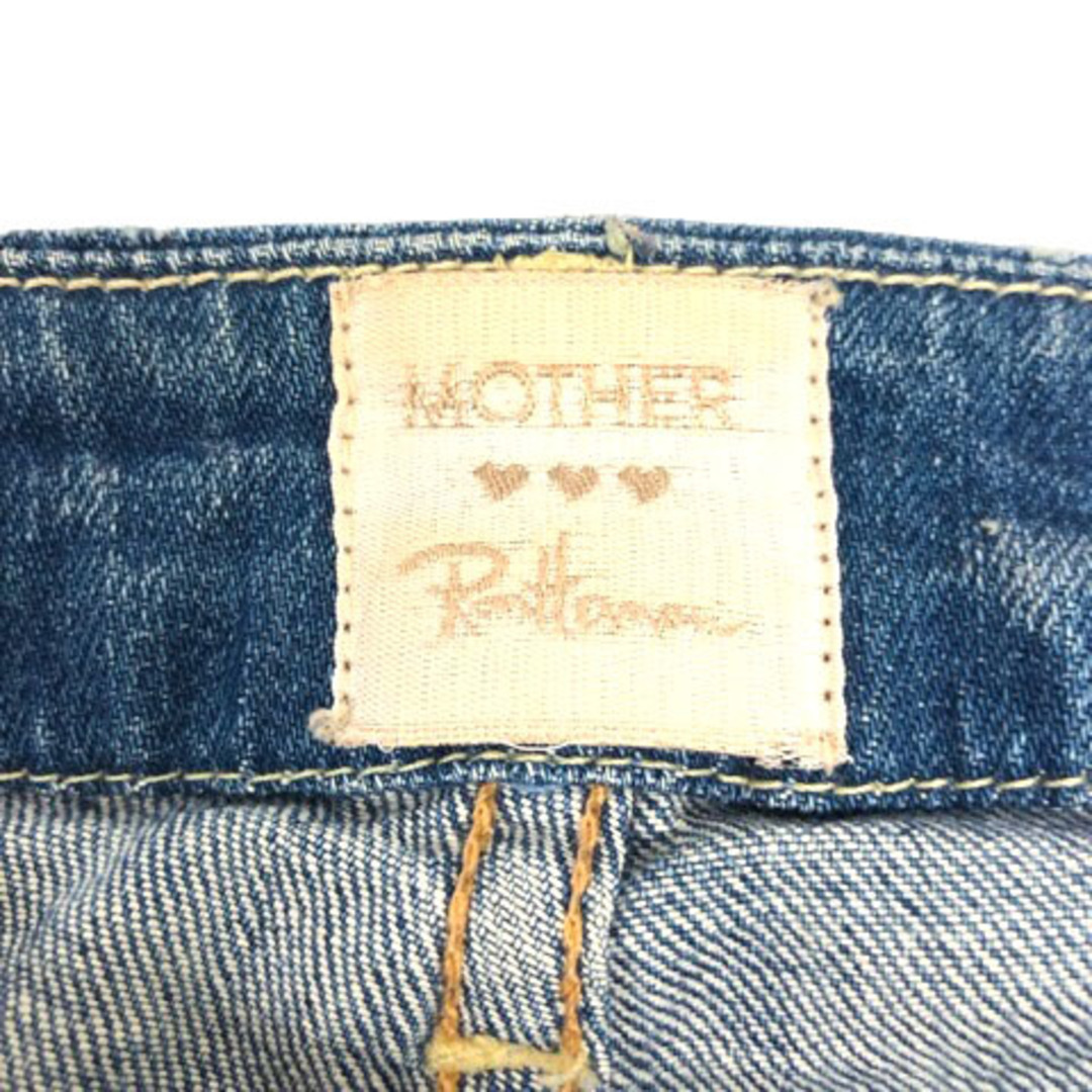 mother(マザー)のmother デニム ジーンズ パンツ ダメージ加工 25 インディゴブルー レディースのパンツ(デニム/ジーンズ)の商品写真