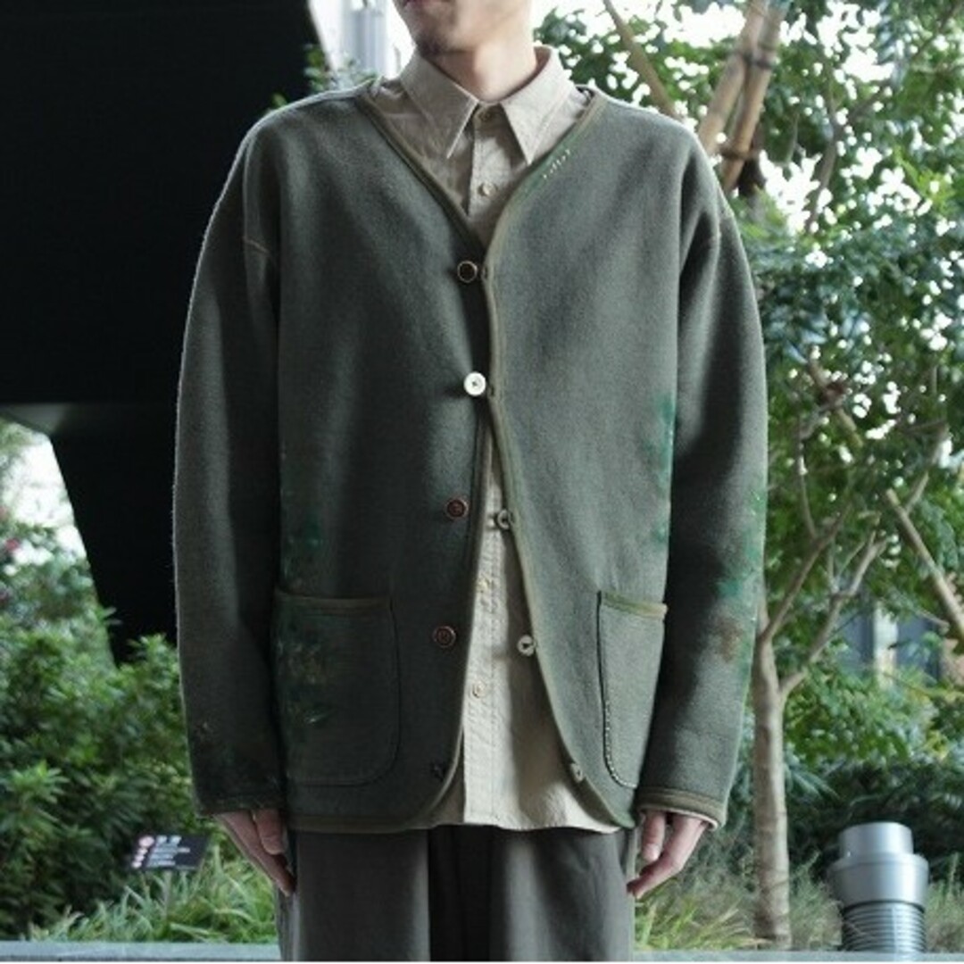 PORTER CLASSIC(ポータークラシック)のPorter Classic Hand Made Artist Cardigan メンズのトップス(カーディガン)の商品写真