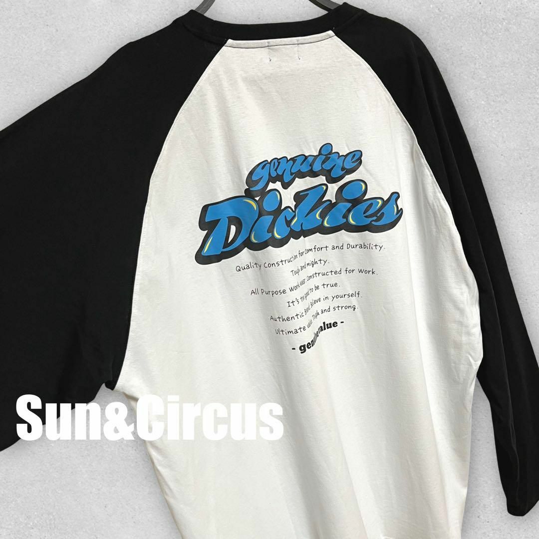 GERRY(ジェリー)のメンズ大きいサイズ4L Dickies ロゴ プリント ラグランTシャツ 新品 メンズのトップス(Tシャツ/カットソー(七分/長袖))の商品写真