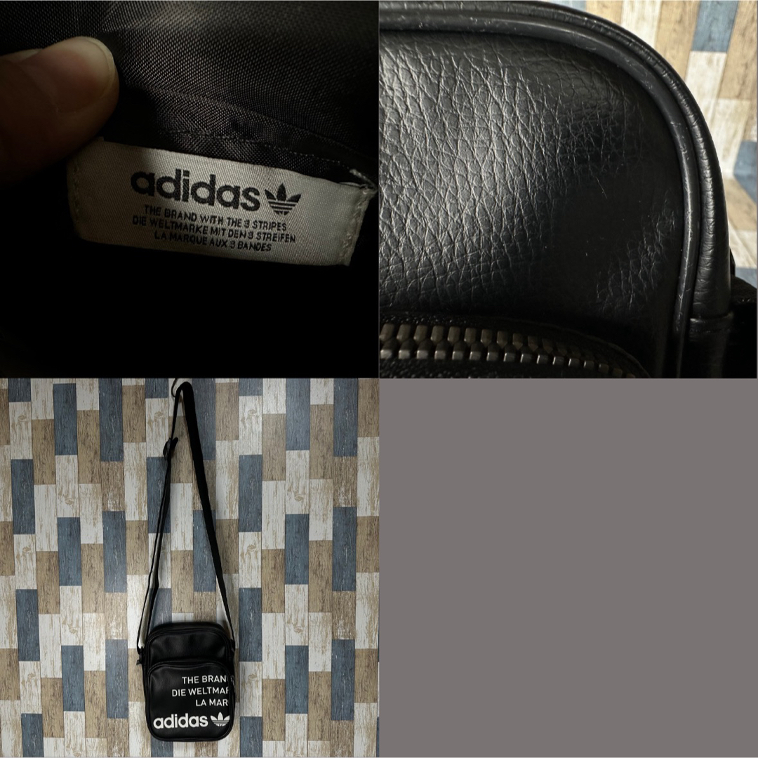 adidas(アディダス)のadidas　ショルダーバッグ　ブラック　トレフォイルロゴ　ミニショルダーバッグ レディースのバッグ(ショルダーバッグ)の商品写真