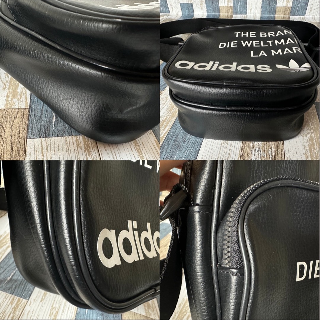 adidas(アディダス)のadidas　ショルダーバッグ　ブラック　トレフォイルロゴ　ミニショルダーバッグ レディースのバッグ(ショルダーバッグ)の商品写真
