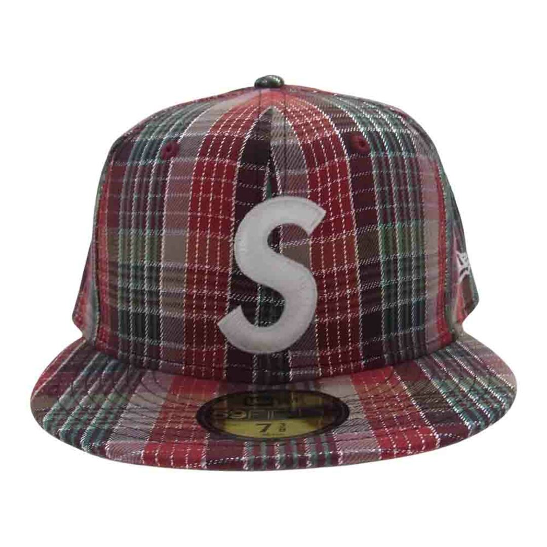 Supreme(シュプリーム)のSupreme シュプリーム 帽子 23SS Metallic Plaid S Logo New Era cap メタリック プレイド ロゴ ニューエラ  ブラウン系 マルチカラー系 58.7【中古】 メンズの帽子(その他)の商品写真