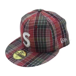 シュプリーム(Supreme)のSupreme シュプリーム 帽子 23SS Metallic Plaid S Logo New Era cap メタリック プレイド ロゴ ニューエラ  ブラウン系 マルチカラー系 58.7【中古】(その他)