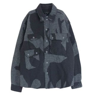 エンジニアードガーメンツ(Engineered Garments)のEngineered Garments エンジニアードガーメンツ 17AW CPO Shirt Animal Wool Jacquard アニマル ウール ジャガード シャツ ジャケット グレー系 S【中古】(その他)