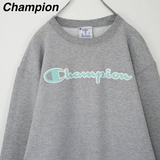 チャンピオン(Champion)の【パステルカラーロゴ】チャンピオン／スウェット　ワッペン　デカロゴ　ペールトーン(スウェット)