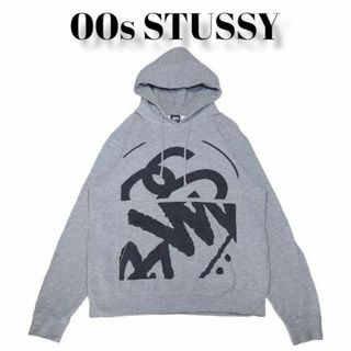 ステューシー(STUSSY)の00s STUSSY　両面ビッグプリント　スウェットパーカー　古着　ステューシー(パーカー)