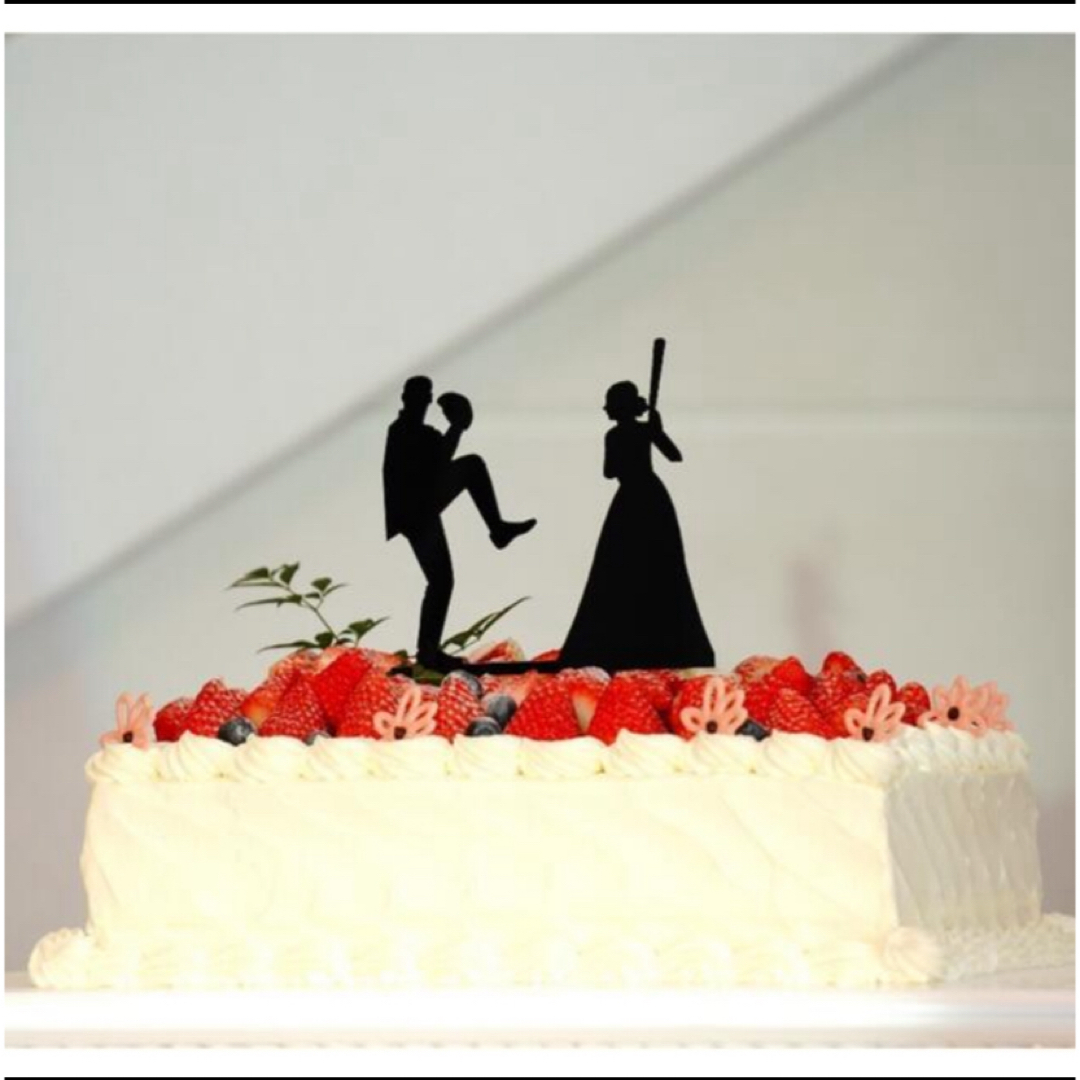 野球 ケーキトッパー 結婚式 誕生日 ハンドメイドのウェディング(その他)の商品写真