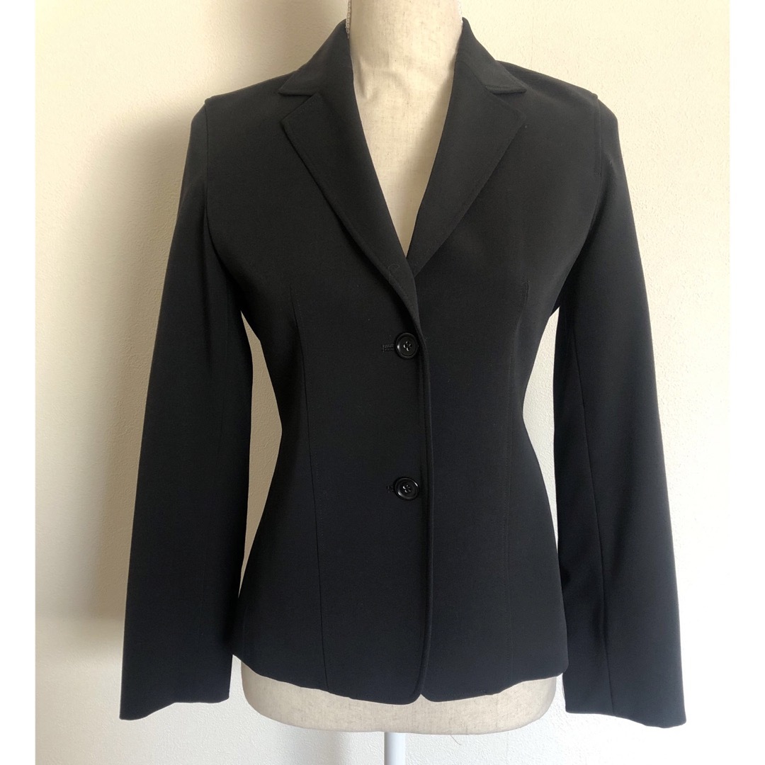 【値下げ中】パンツスーツ　ブラック　リクルート　セレモニー　フォーマル　ビジネス レディースのフォーマル/ドレス(スーツ)の商品写真
