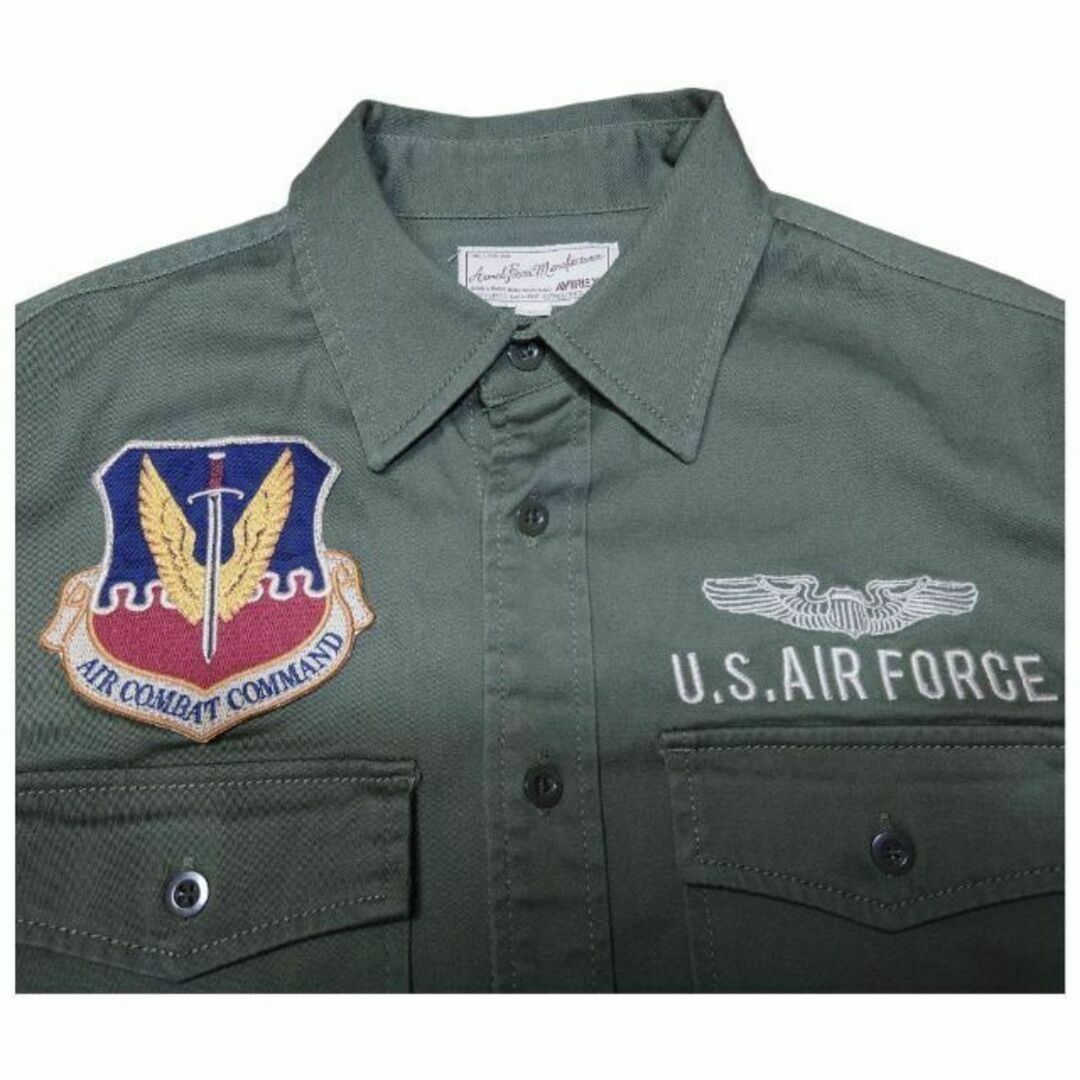 AVIREX - 完売品 AVIREX USAF 70th ANNIVERSARY 刺繍 シャツの AVIREX - 完売品 AVIREX USAF 70th ANNIVERSARY 刺繍 シャツの