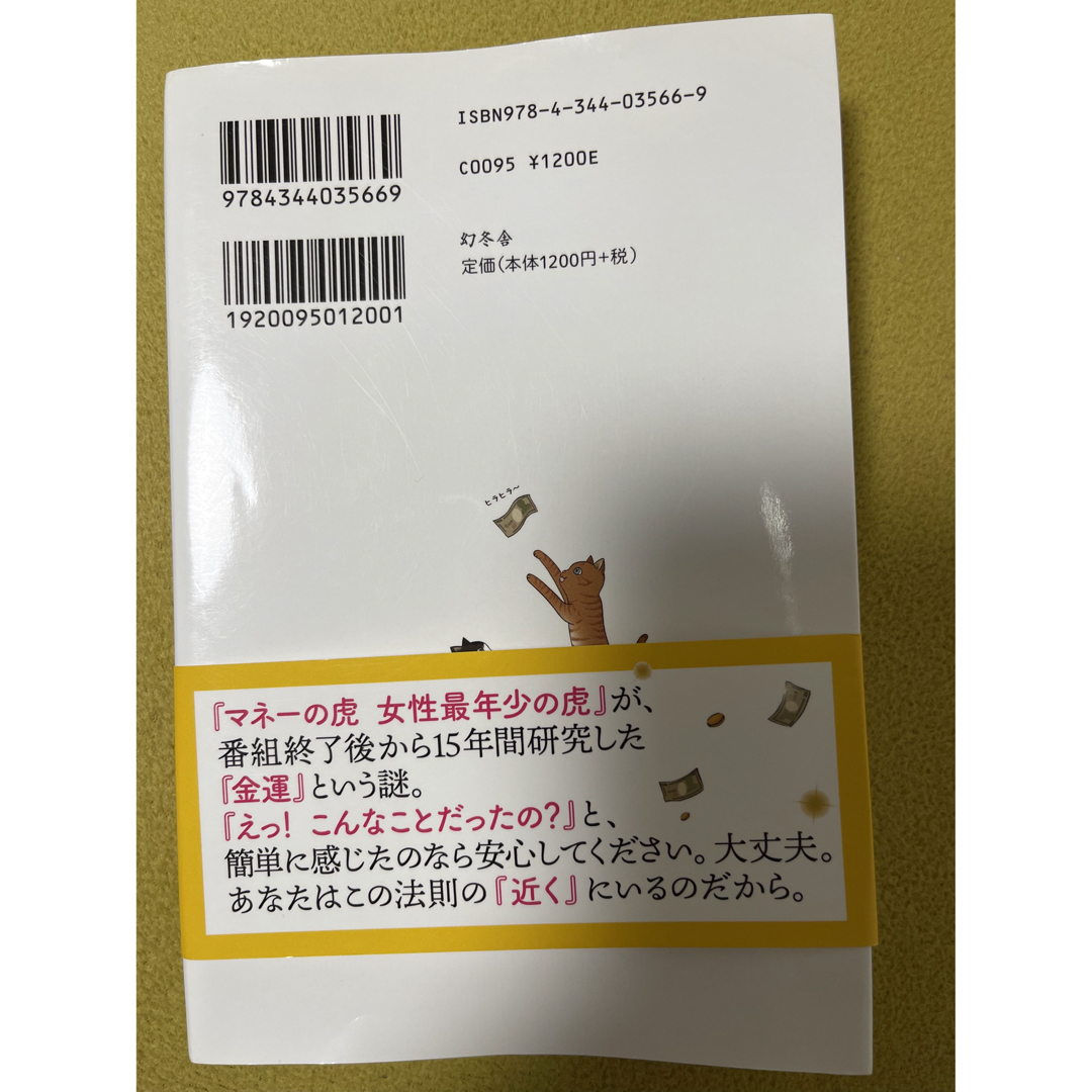 幻冬舎(ゲントウシャ)のお金って不思議　金運はこうして動きだすの エンタメ/ホビーの本(住まい/暮らし/子育て)の商品写真