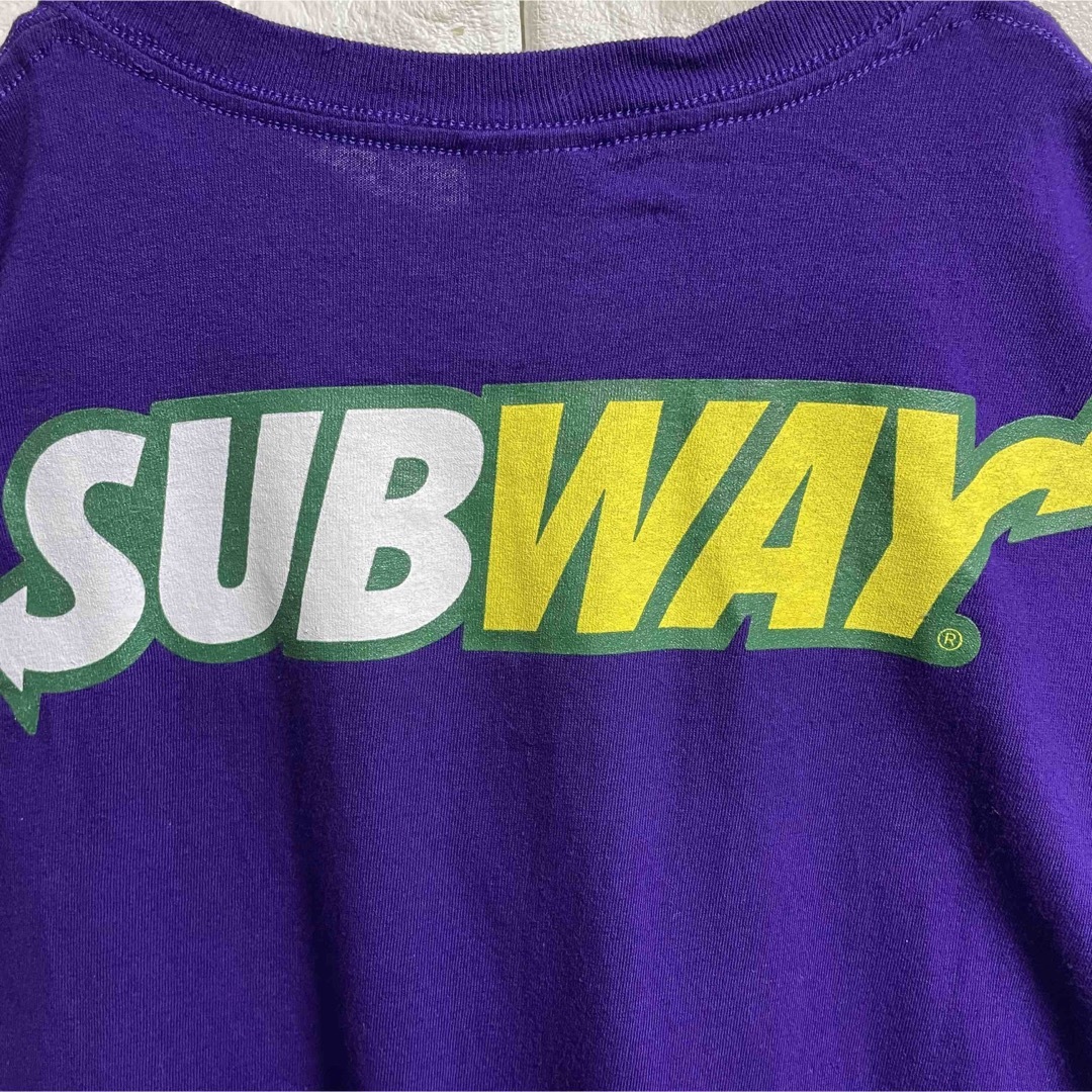 GILDAN(ギルタン)の美品　ギルダン　SUBWAY サブウェイプリント　Tシャツ　　メンズXLサイズ メンズのトップス(Tシャツ/カットソー(半袖/袖なし))の商品写真