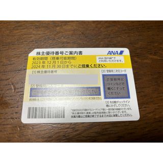 エーエヌエー(ゼンニッポンクウユ)(ANA(全日本空輸))のANA 株主優待券 2024.11.30まで(航空券)