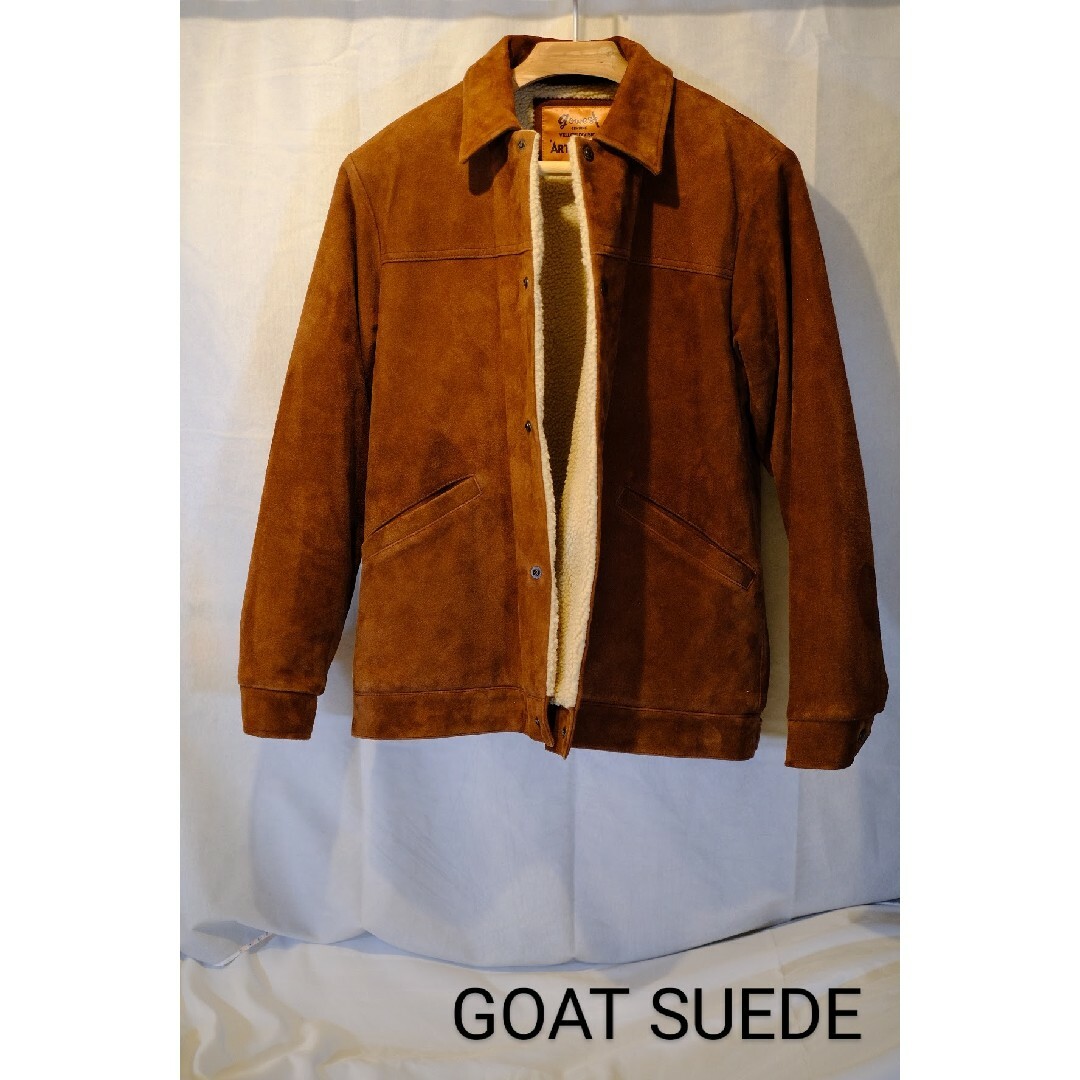 GOWEST(ゴーウエスト)のGOWEST  GOAT SUEDE  ( 山羊皮 ) ボアジャケット メンズのジャケット/アウター(レザージャケット)の商品写真