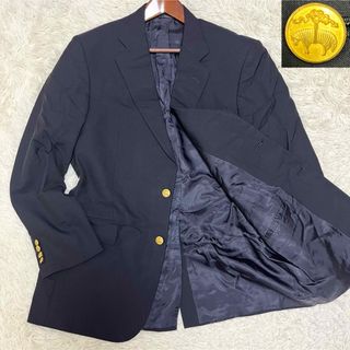 ブルックスブラザース(Brooks Brothers)の良品 ブルックスブラザーズ ロロピアーナ 紺ブレザー 金釦 シングル アメリカ製(テーラードジャケット)