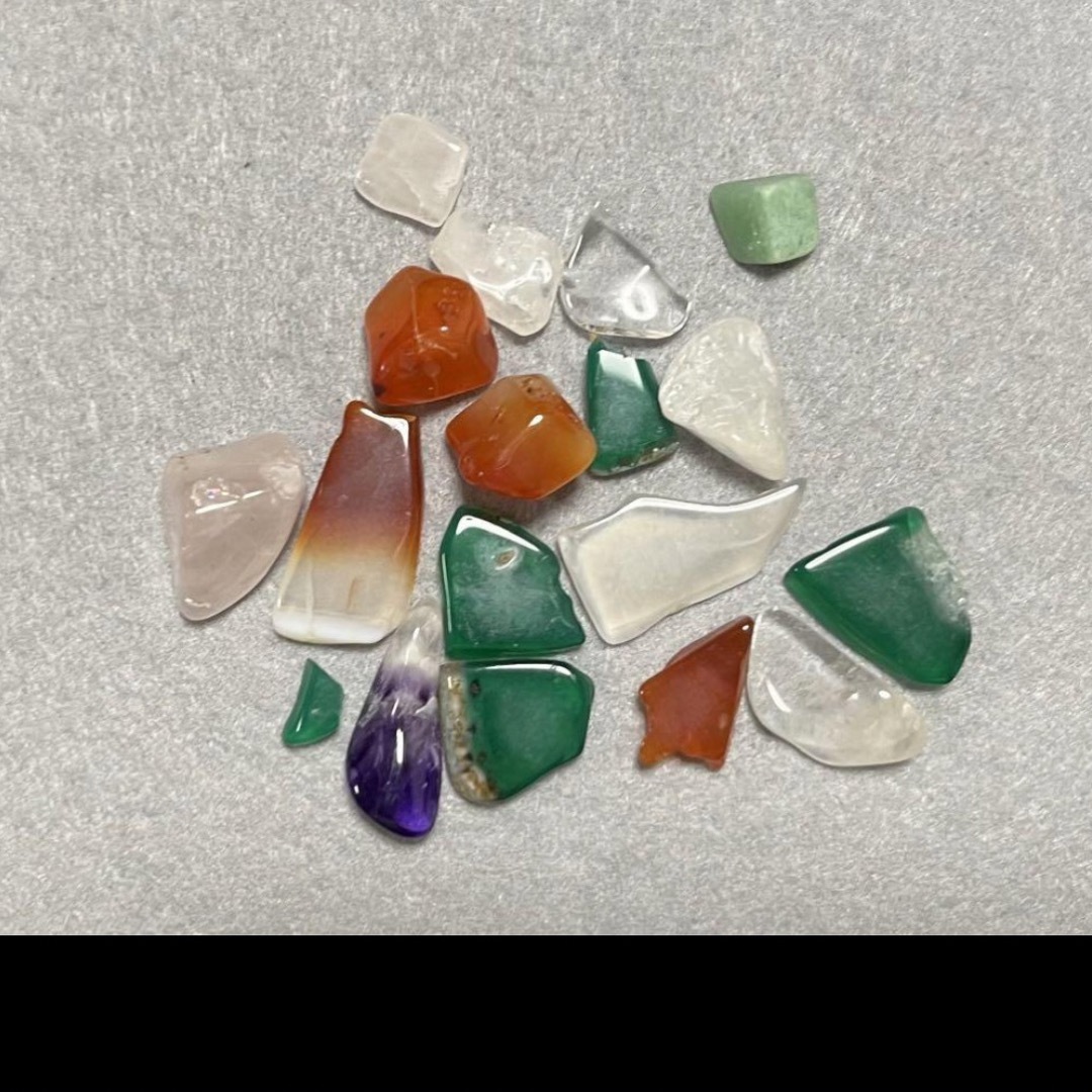 天然石　アメジスト　ローズクォーツ　水晶　セット ハンドメイドの素材/材料(各種パーツ)の商品写真