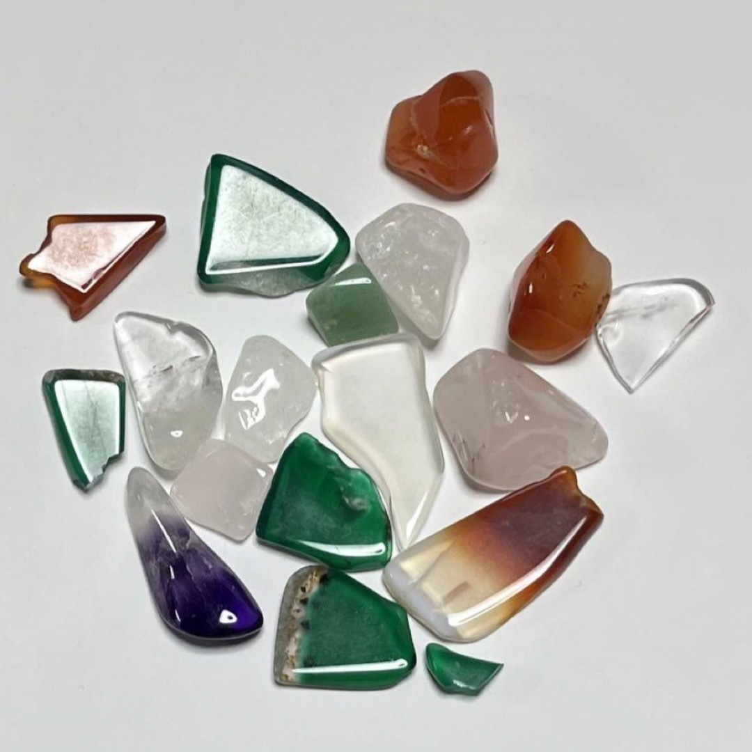 天然石　アメジスト　ローズクォーツ　水晶　セット ハンドメイドの素材/材料(各種パーツ)の商品写真