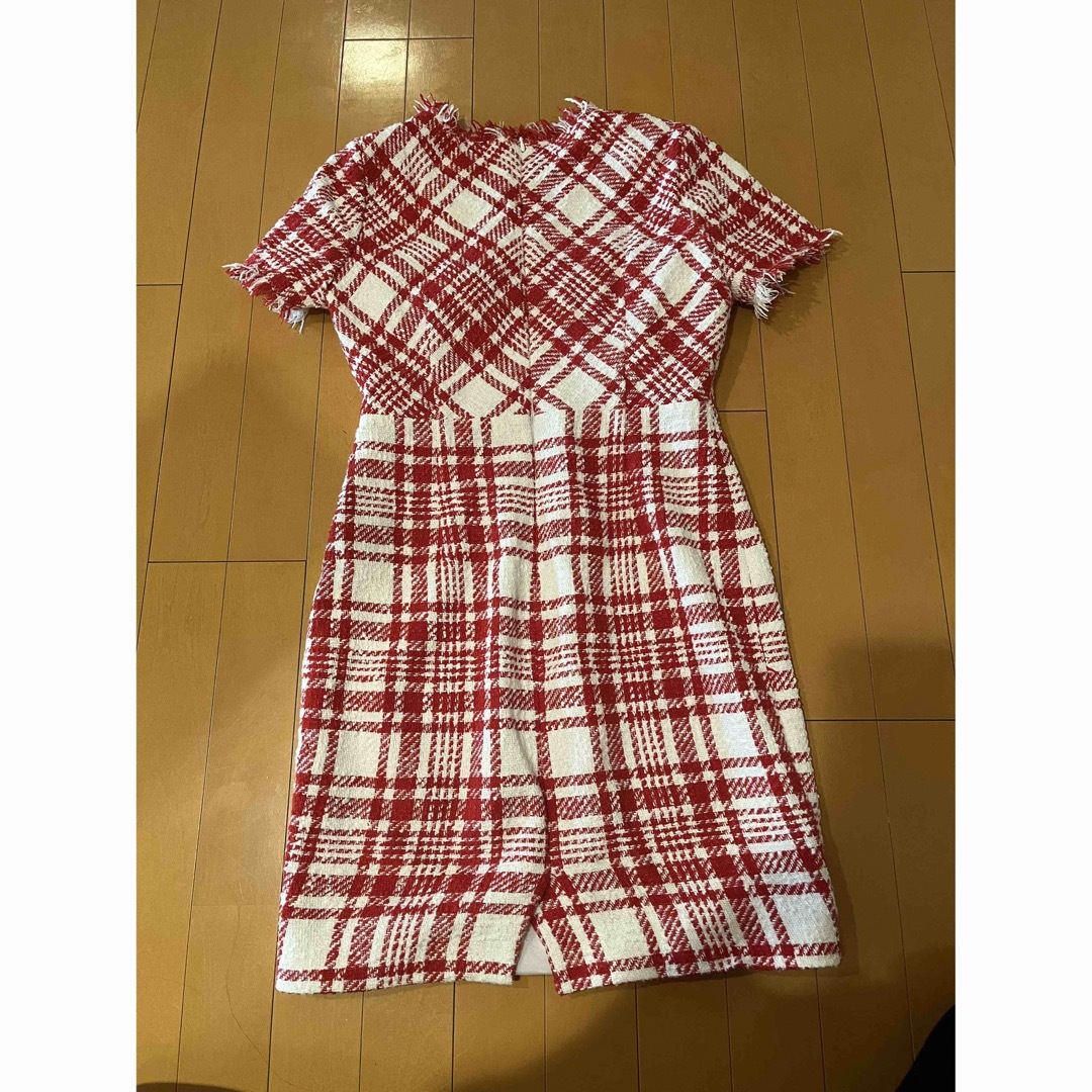 エルケイ チェックドレス 赤 レディースのフォーマル/ドレス(ナイトドレス)の商品写真