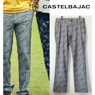 カステルバジャック(CASTELBAJAC)のコラボ！新品【カステルバジャック 】スヌーピー総柄 ゴルフパンツ 50(w88)(ウエア)