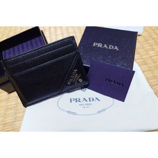 全てのアイテム 紳士よーちゃん PRADA マネークリップ ネイビー レザー