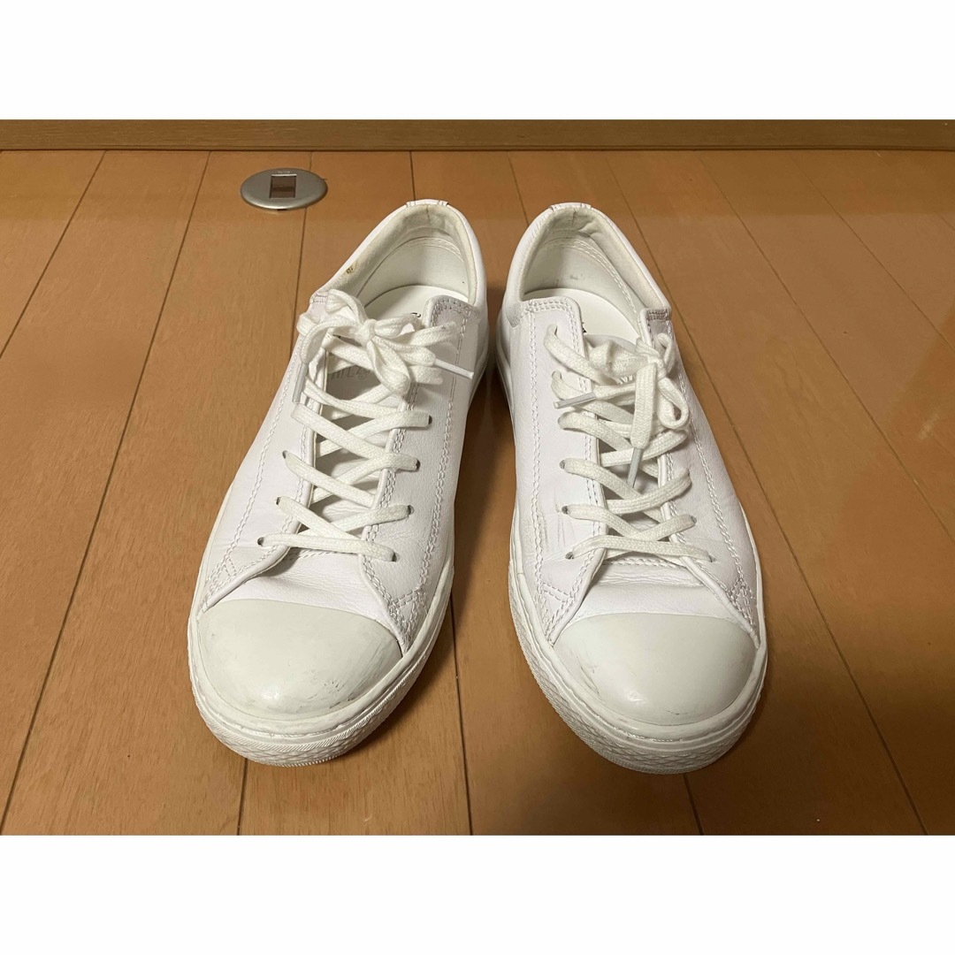 ALL STAR（CONVERSE）(オールスター)のコンバース オールスタークップ白24.5ホワイトエクリュスニーカーox レディースの靴/シューズ(スニーカー)の商品写真