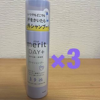 merit（KAO） - メリット DAY+ ドライシャンプースプレー 130g  3本