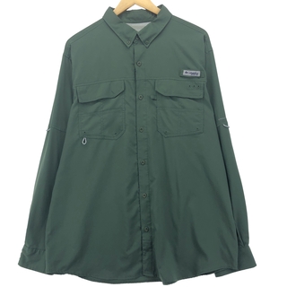 コロンビア(Columbia)の古着 コロンビア Columbia PFG ボタンダウン 長袖 フィッシングシャツ メンズXL /eaa423703(シャツ)