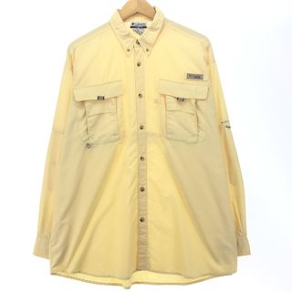 コロンビア(Columbia)の古着 コロンビア Columbia PFG ボタンダウン 長袖 フィッシングシャツ メンズL /eaa423704(シャツ)