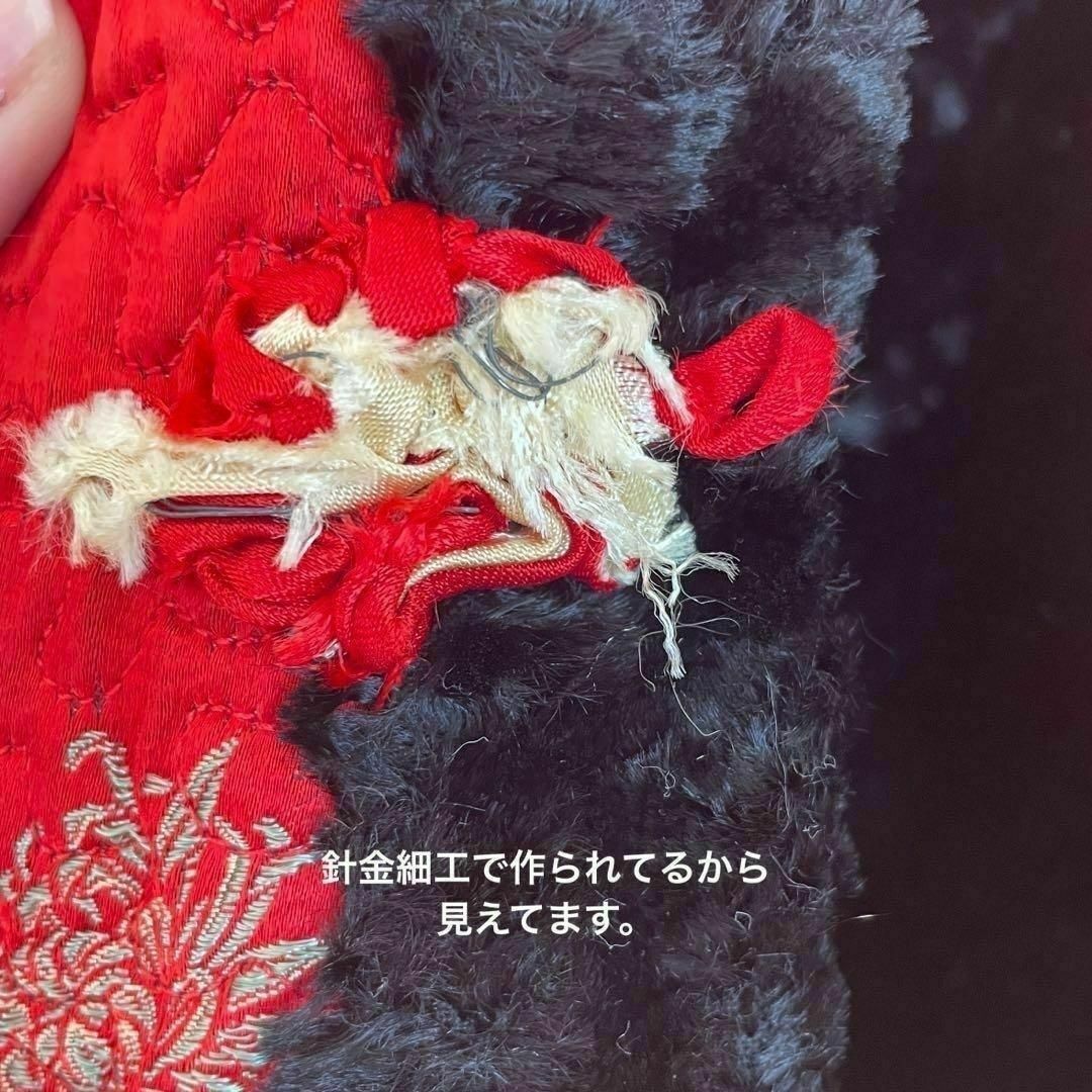 Lochie(ロキエ)のヴィンテージ　チャイナガウン　リバーシブル　ファー　豪華刺繍 レディースのジャケット/アウター(毛皮/ファーコート)の商品写真