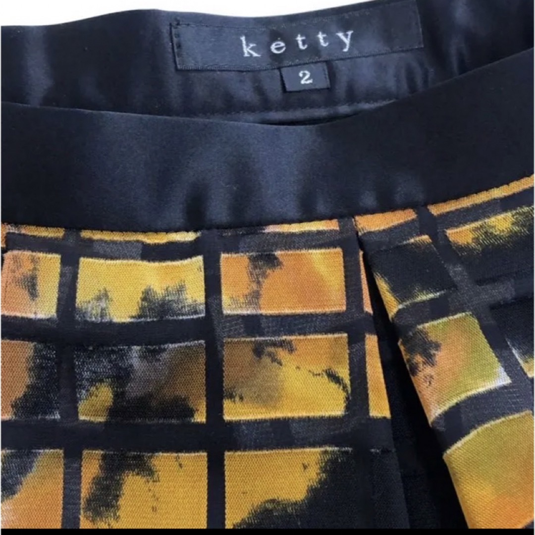 ketty(ケティ)のketty ケティ フラワーチェックオパールスカート レディースのスカート(ひざ丈スカート)の商品写真
