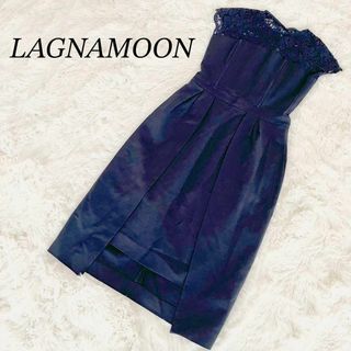 ラグナムーン(LagunaMoon)のLAGUNAMOON ラグナムーン ドレス ワンピース レース 結婚式 二次会(ミディアムドレス)