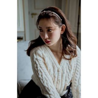 ハーリップトゥ(Her lip to)のCrystal Velour Ribbon Headband(カチューシャ)