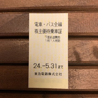 ★マツ様専用東急★電車優待乗車証(鉄道乗車券)