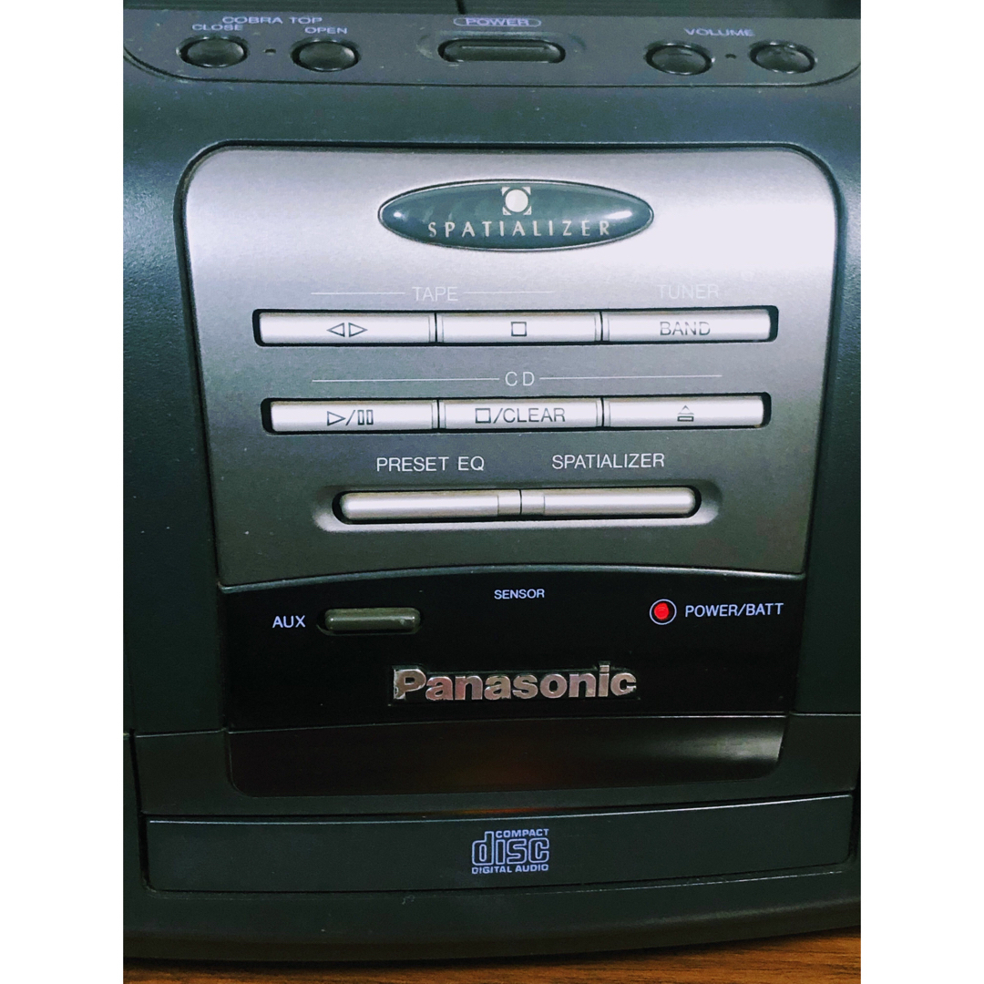 Panasonic(パナソニック)のPanasonic☆CDラジカセ　コブラトップRX-DT07【ジャンク品】 スマホ/家電/カメラのオーディオ機器(ラジオ)の商品写真