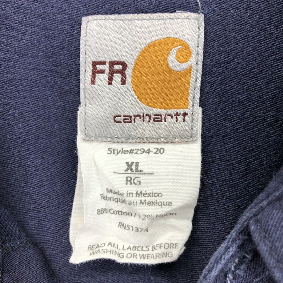 carhartt(カーハート)の古着 カーハート Carhartt FRシリーズ 長袖 ボタンダウン ワークシャツ メンズXL /eaa424218 メンズのトップス(シャツ)の商品写真