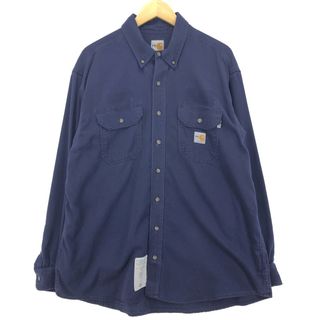 カーハート(carhartt)の古着 カーハート Carhartt FRシリーズ 長袖 ボタンダウン ワークシャツ メンズXL /eaa424218(シャツ)