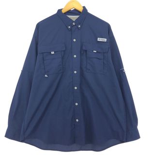 コロンビア(Columbia)の古着 コロンビア Columbia PFG ボタンダウン 長袖 フィッシングシャツ メンズXL /eaa422686(シャツ)