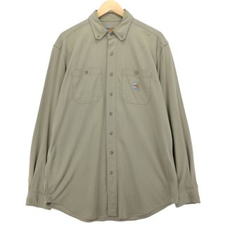 カーハート(carhartt)の古着 カーハート Carhartt FRシリーズ 長袖 ボタンダウン ワークシャツ メンズM /eaa424222(シャツ)