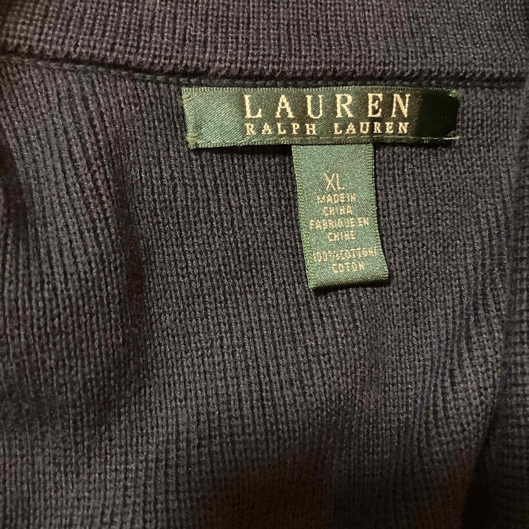 Ralph Lauren(ラルフローレン)の美品★ローレンラルフローレン カーディガン ニットジャケット XL レディースのジャケット/アウター(ニットコート)の商品写真