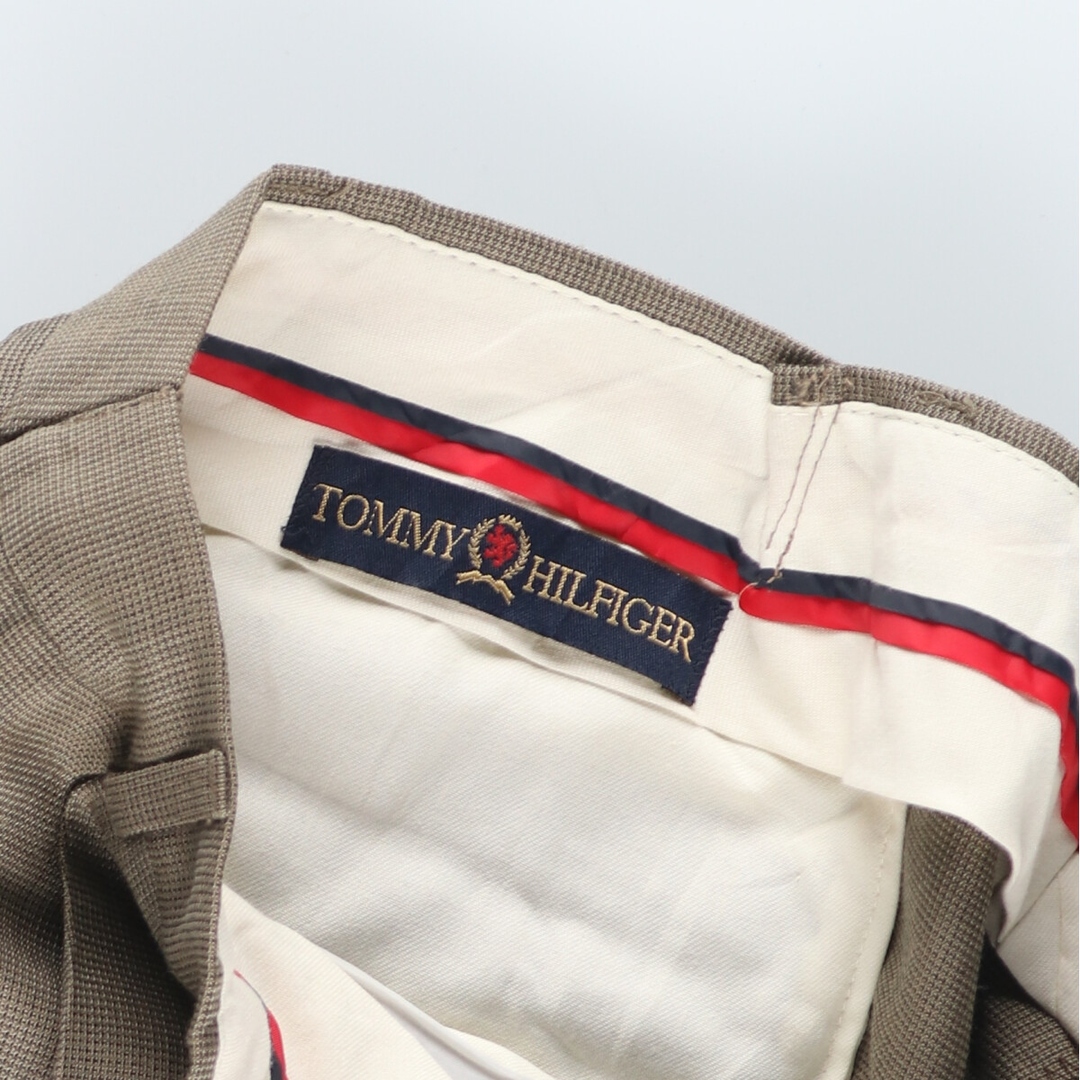 TOMMY HILFIGER(トミーヒルフィガー)の古着 90~00年代 トミーヒルフィガー TOMMY HILFIGER ワンタック スラックスパンツ メンズw34 /eaa421301 メンズのパンツ(スラックス)の商品写真