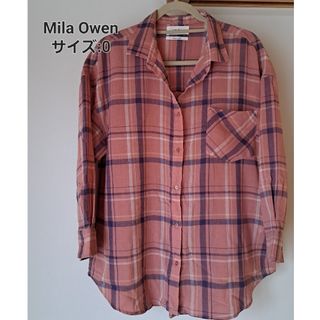 ミラオーウェン(Mila Owen)のMila Owen 長袖シャツ　サイズ0(シャツ/ブラウス(長袖/七分))