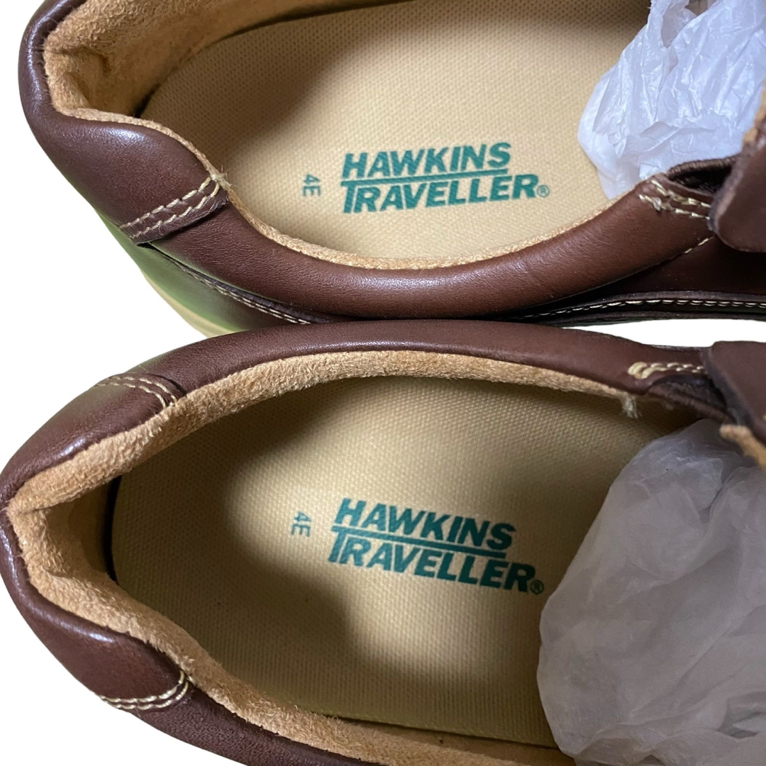 HAWKINS(ホーキンス)の未使用品　ホーキンス　トラベラー　レザーシューズ　ブラウン 27.5cm 4E メンズの靴/シューズ(ドレス/ビジネス)の商品写真