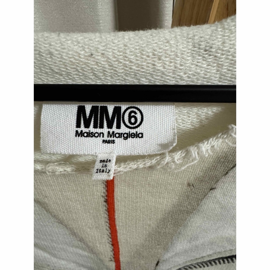 MM6(エムエムシックス)のMM6  17AW ライダース転写　切りっぱなしコットンスウェットワンピース レディースのトップス(Tシャツ(長袖/七分))の商品写真